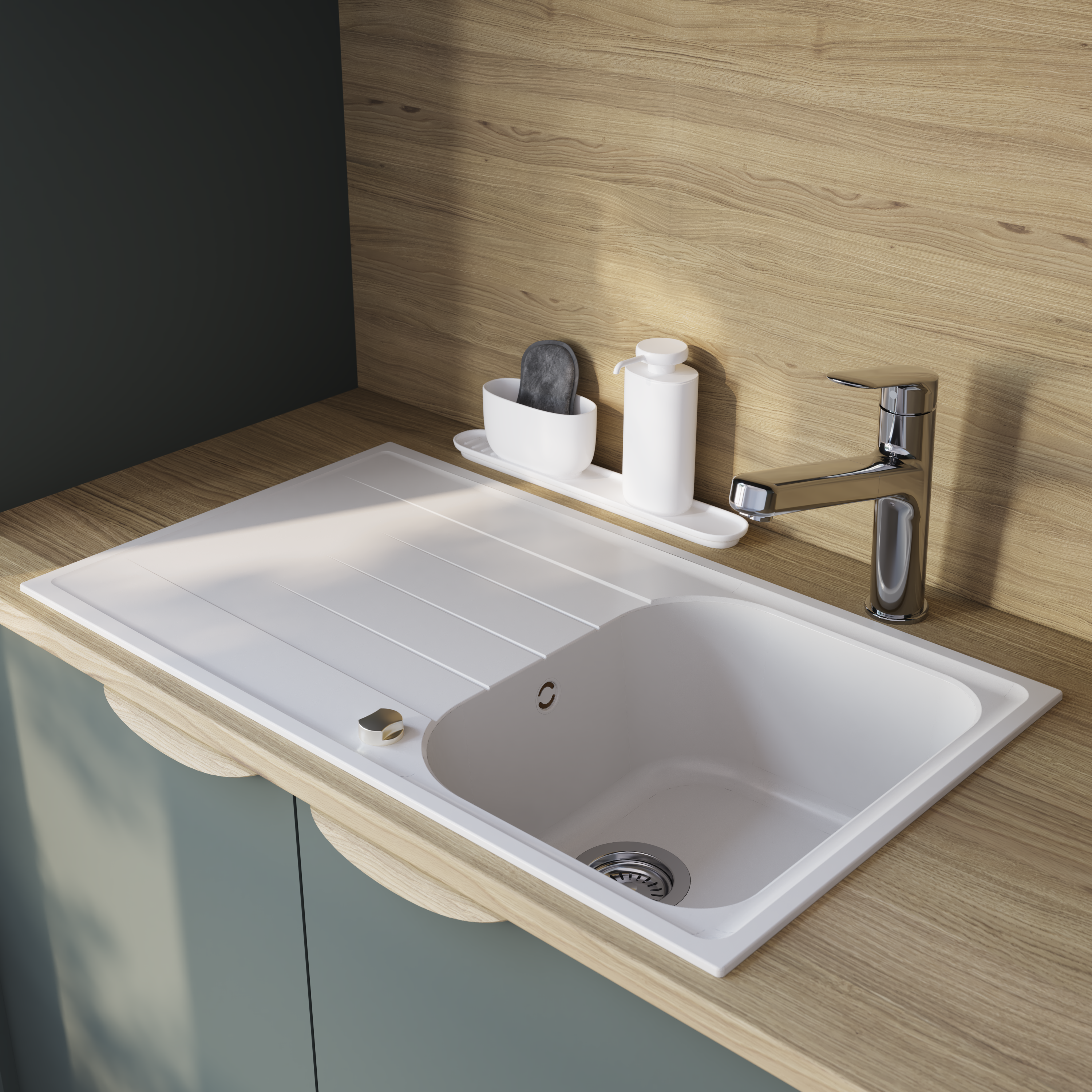 Lava-louça Delinia dueto elbe 86x50cm branca - 4