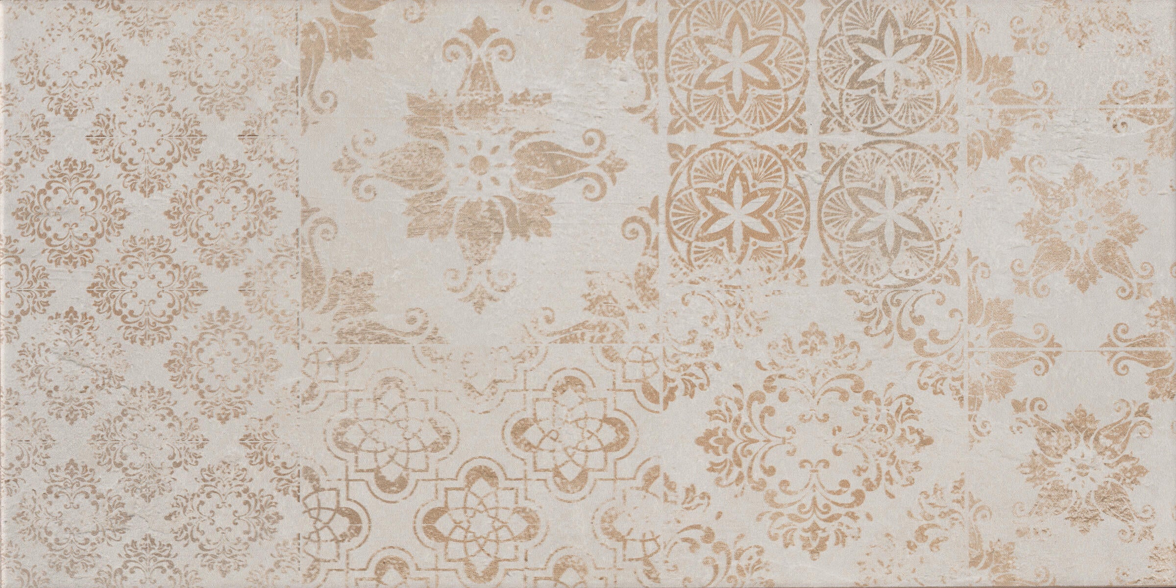 Piastrella da rivestimento interno in maiolica 26.1 x 52.2 cm smaltato beige decorato opaco Vegas traffico medio forte (pei 3/5) Sp. 6.4 mm 2.18 mq - 10