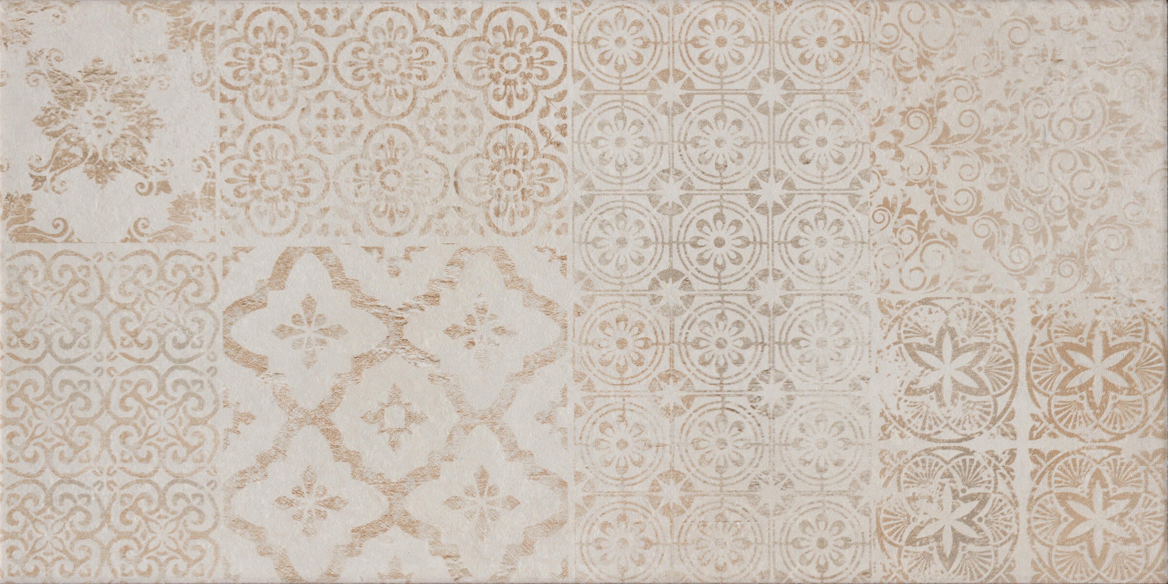 Piastrella da rivestimento interno in maiolica 26.1 x 52.2 cm smaltato beige decorato opaco Vegas traffico medio forte (pei 3/5) Sp. 6.4 mm 2.18 mq - 9