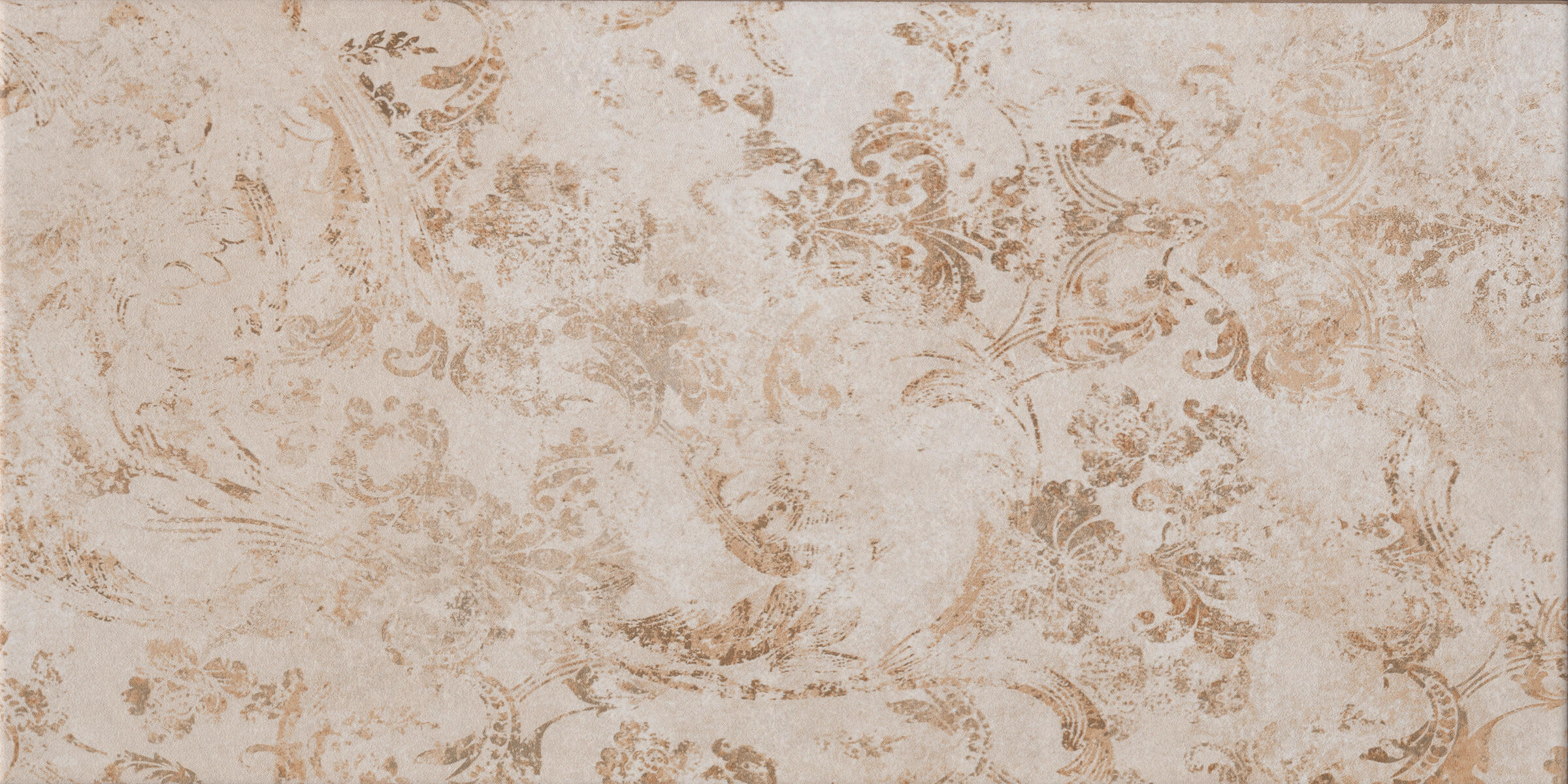 Piastrella da rivestimento interno in maiolica 26.1 x 52.2 cm smaltato beige decorato opaco Vegas Almond Barocco traffico medio forte (pei 3/5) Sp. 6.4 mm 2.18 mq - 6