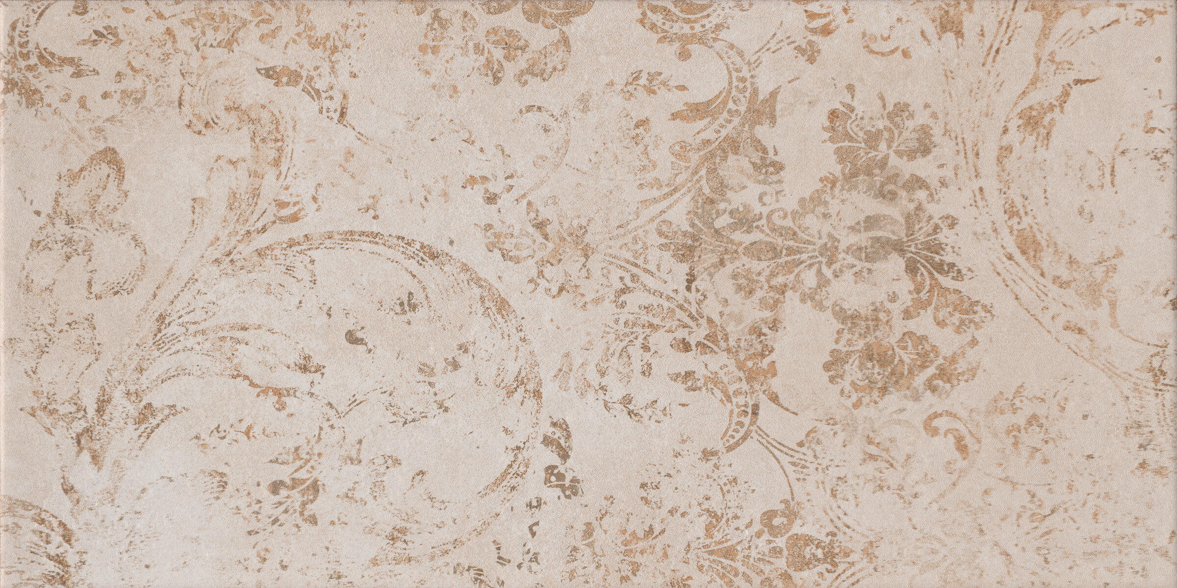 Piastrella da rivestimento interno in maiolica 26.1 x 52.2 cm smaltato beige decorato opaco Vegas Almond Barocco traffico medio forte (pei 3/5) Sp. 6.4 mm 2.18 mq - 5