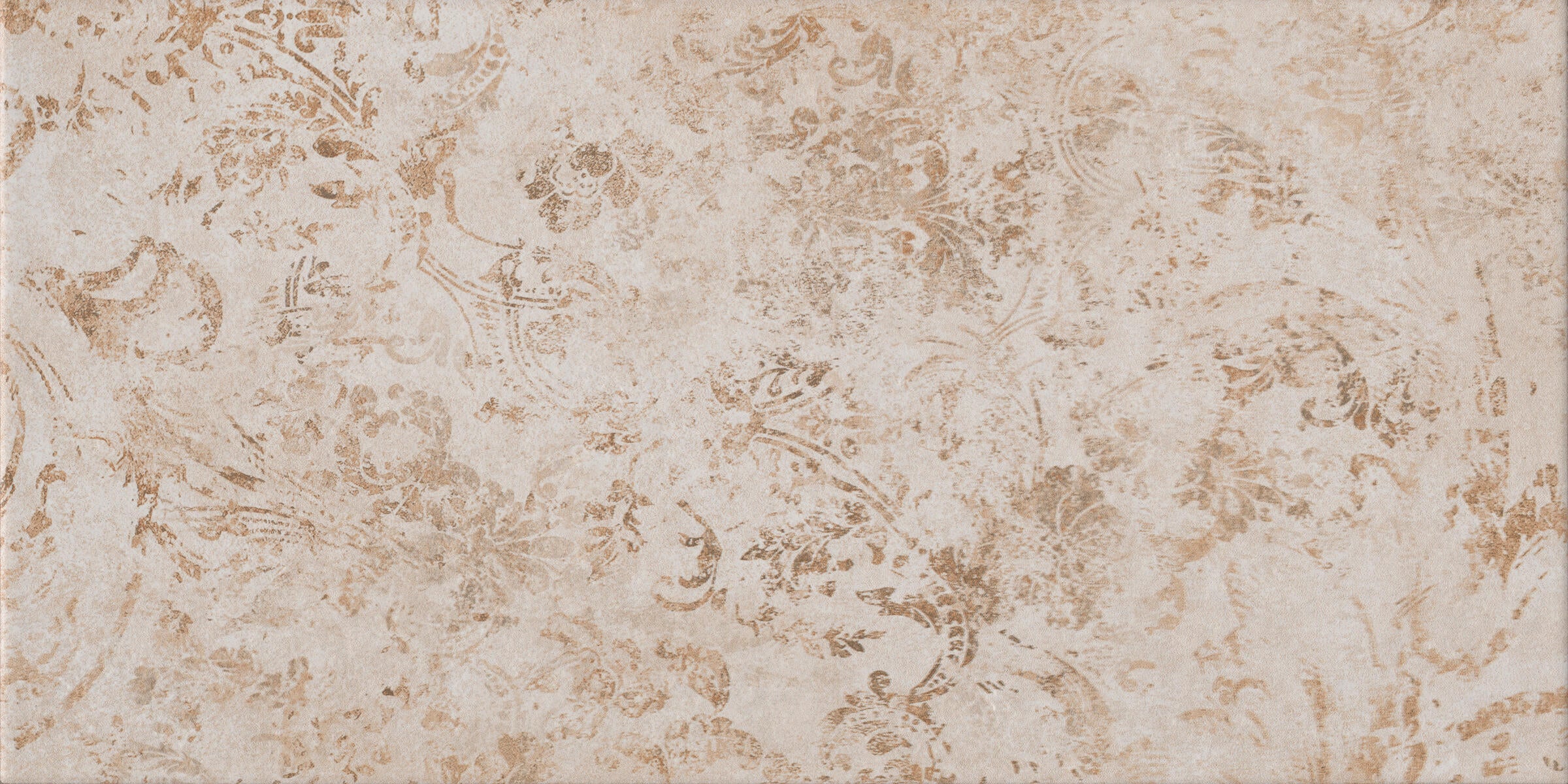 Piastrella da rivestimento interno in maiolica 26.1 x 52.2 cm smaltato beige decorato opaco Vegas Almond Barocco traffico medio forte (pei 3/5) Sp. 6.4 mm 2.18 mq - 3