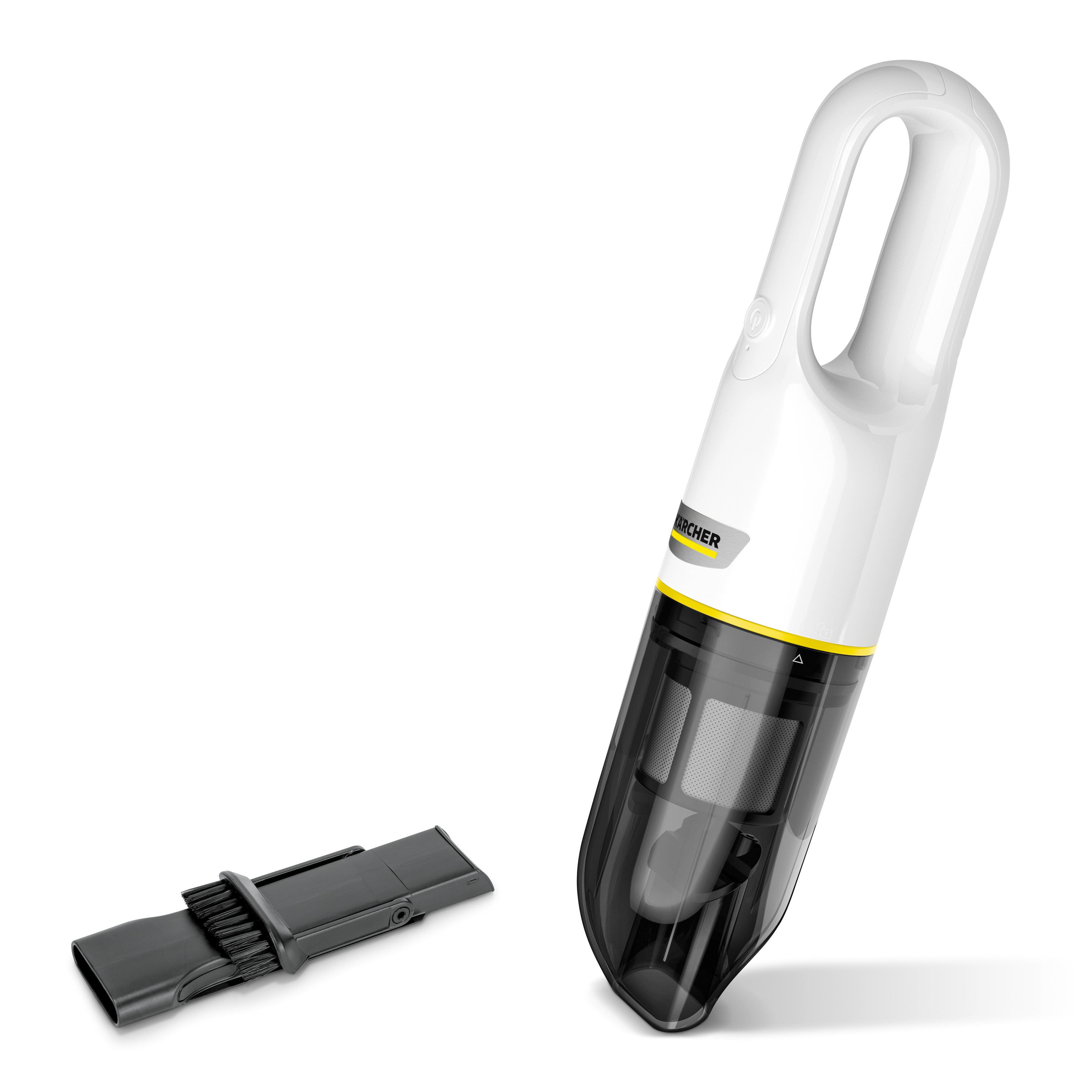 Aspiradora de mano KÄRCHER CVH 2 inalámbrica 7,2V con batería Li-Ion para limpieza de tapicerías y pequeñas superficies en negro y blanco - Imagen 4