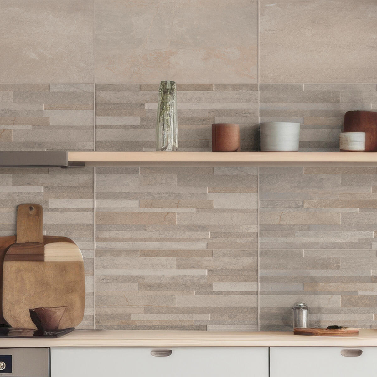 Piastrella da rivestimento interno 25 x 40 cm Sp. 6 mm Walk in maiolica smaltato beige opaco traffico medio forte (pei 3/5) 2 mq - 10