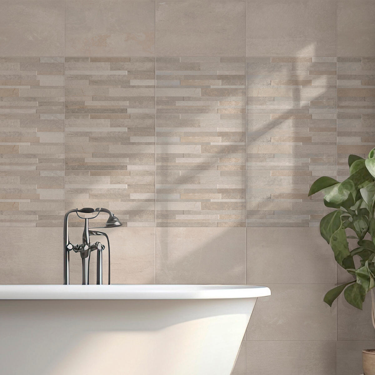 Piastrella da rivestimento interno 25 x 40 cm Sp. 6 mm Walk in maiolica smaltato beige opaco traffico medio forte (pei 3/5) 2 mq - 8