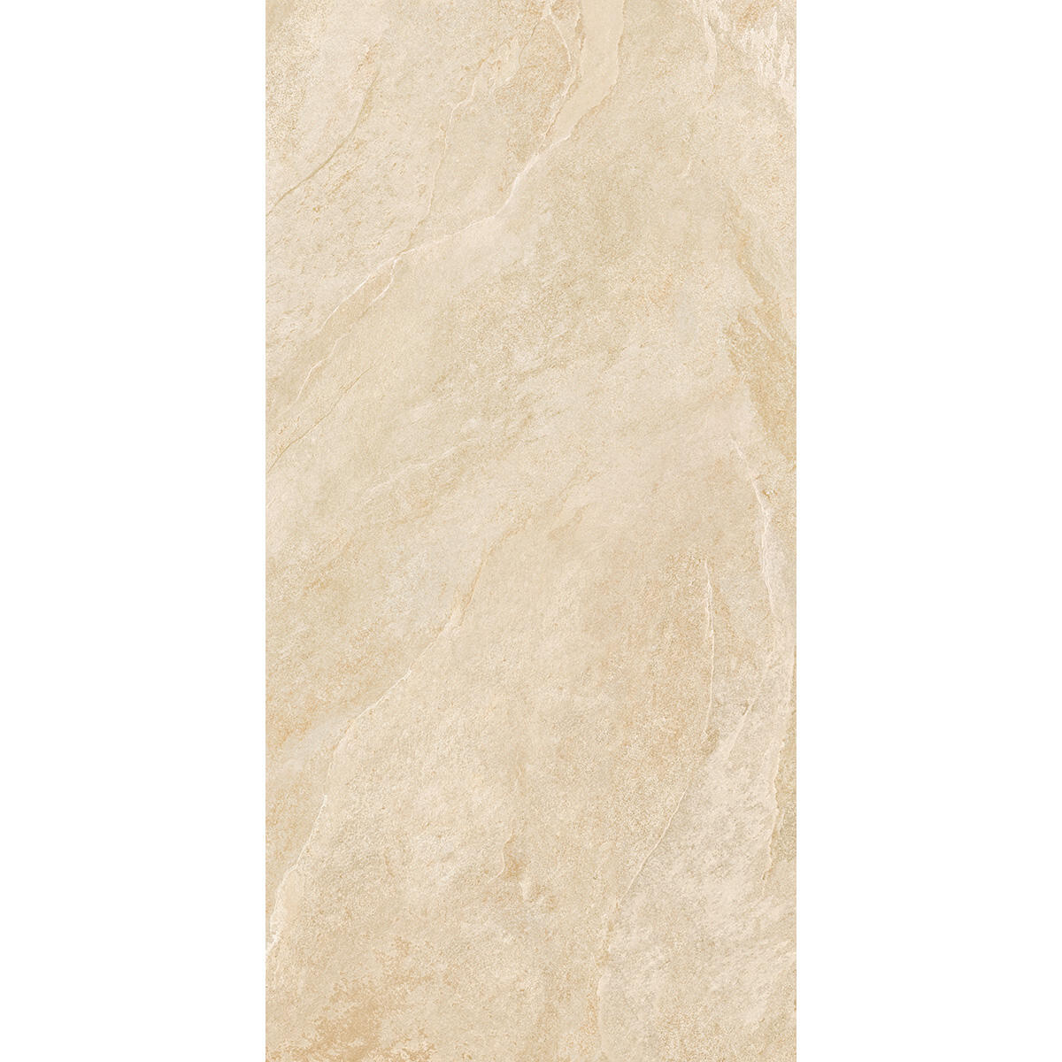 Piastrella da pavimento e rivestimento interno 60 x 119.8 cm Sp. 7.4 mm rettificato Vals-Stone in gres porcellanato smaltato beige opaco traffico intenso (pei 4/5) R9 1.44 mq - 3