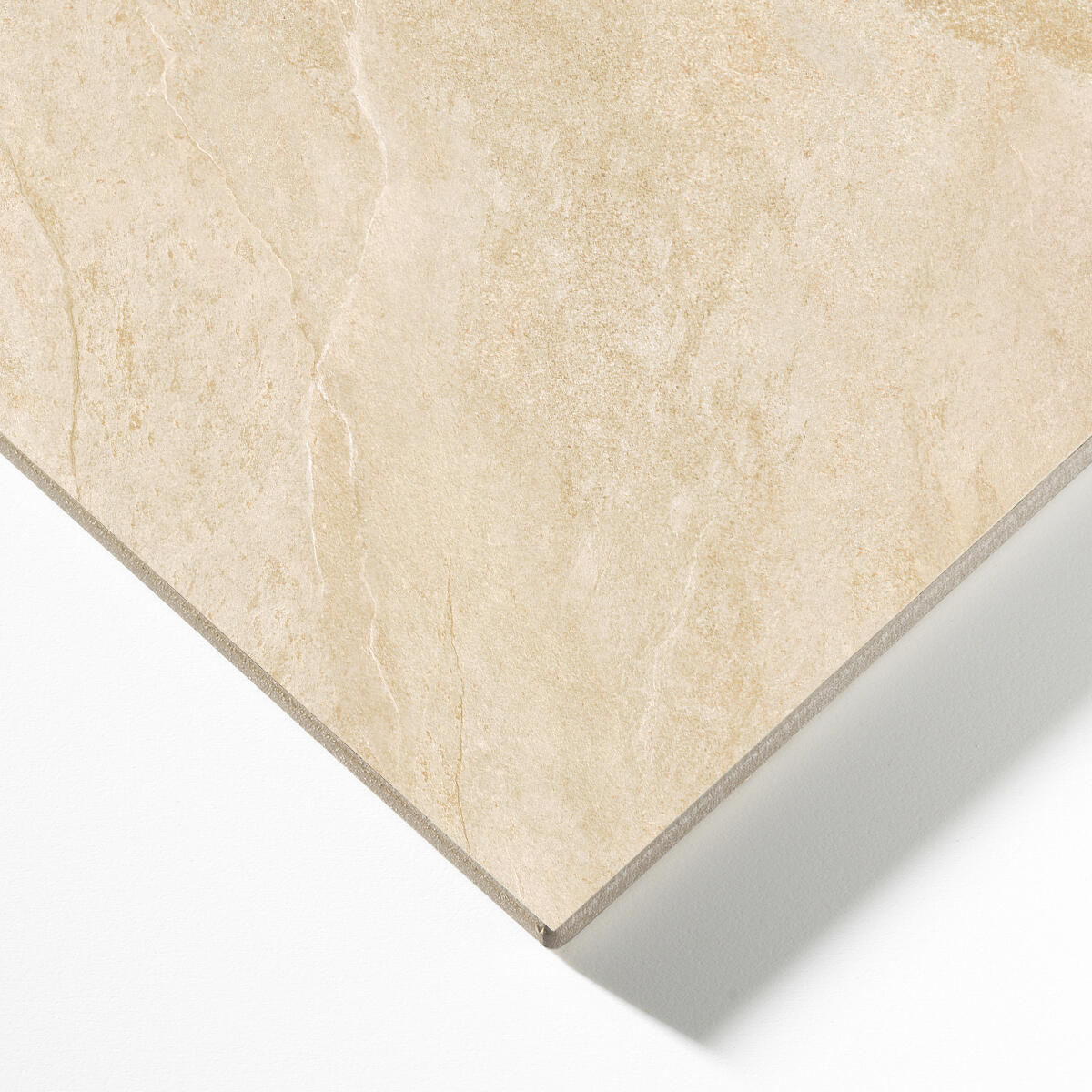 Piastrella da pavimento e rivestimento interno 60 x 60 cm Sp. 7.4 mm rettificato Vals-Stone in gres porcellanato smaltato beige opaco traffico intenso (pei 4/5) R9 1.44 mq - 8