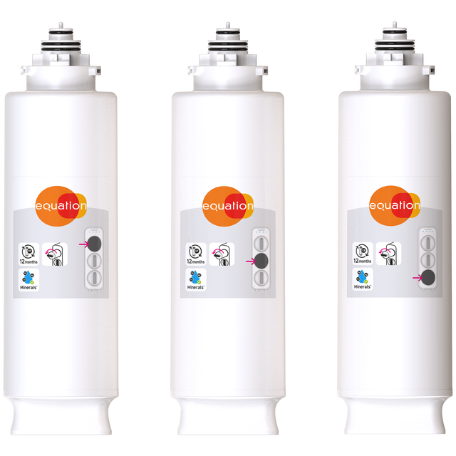 Kit 3 filtros EQUATION p/ sistema ultrafiltragem