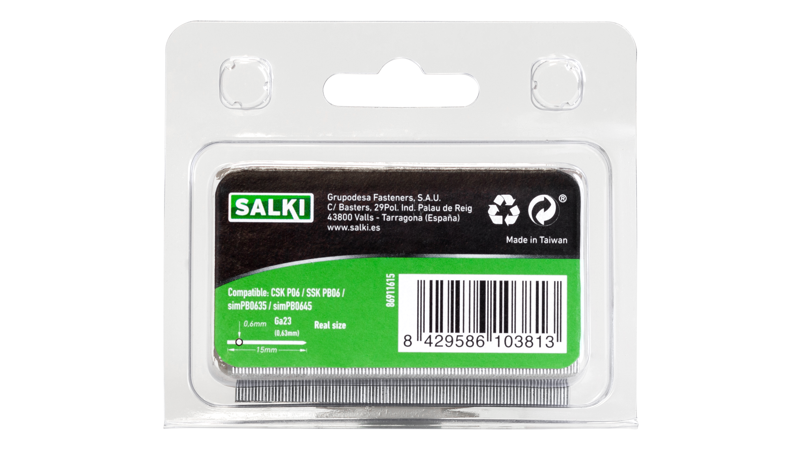 Caja 500 grapas fijación césped artificial - 3