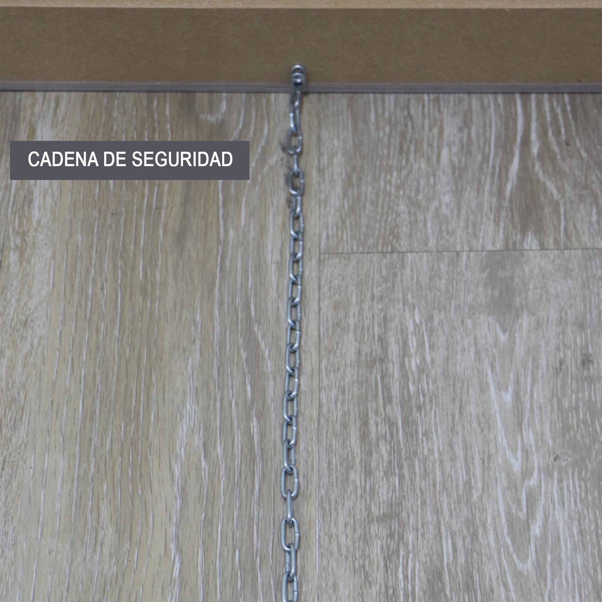 Espejo enmarcado con pie (suelo) rectangular madera blanco satinado de 50 x 160 cm. Apto para baños. - 5