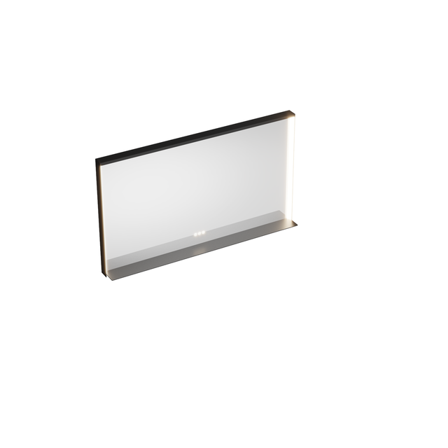 Miroir lumineux rectangulaire Verso, l.120 x H.70 cm, noir