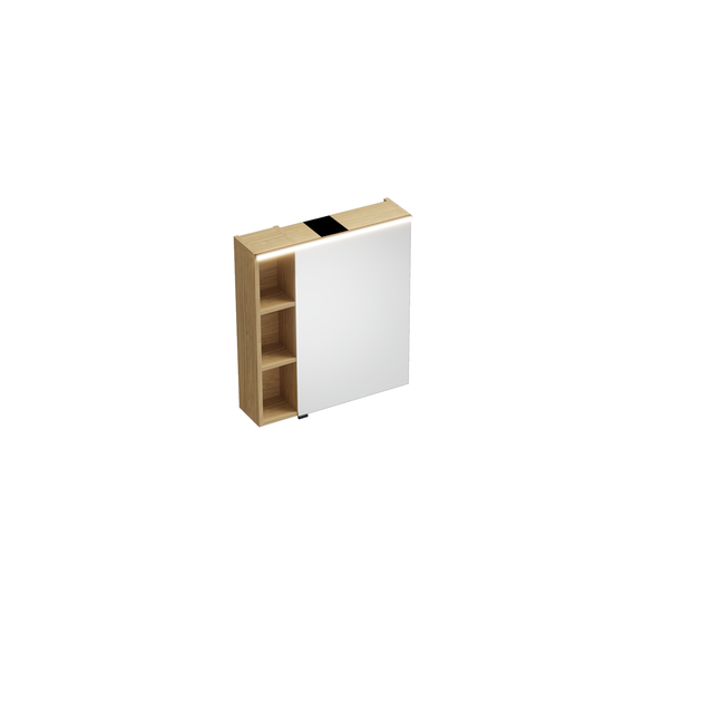 Armoire de toilette lumineuse led Versox l.60 x P.17 cm chêne Verso