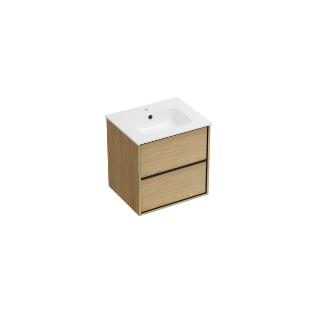 Meuble vasque Verso l.60 x H.60 x P.50cm chêne Verso