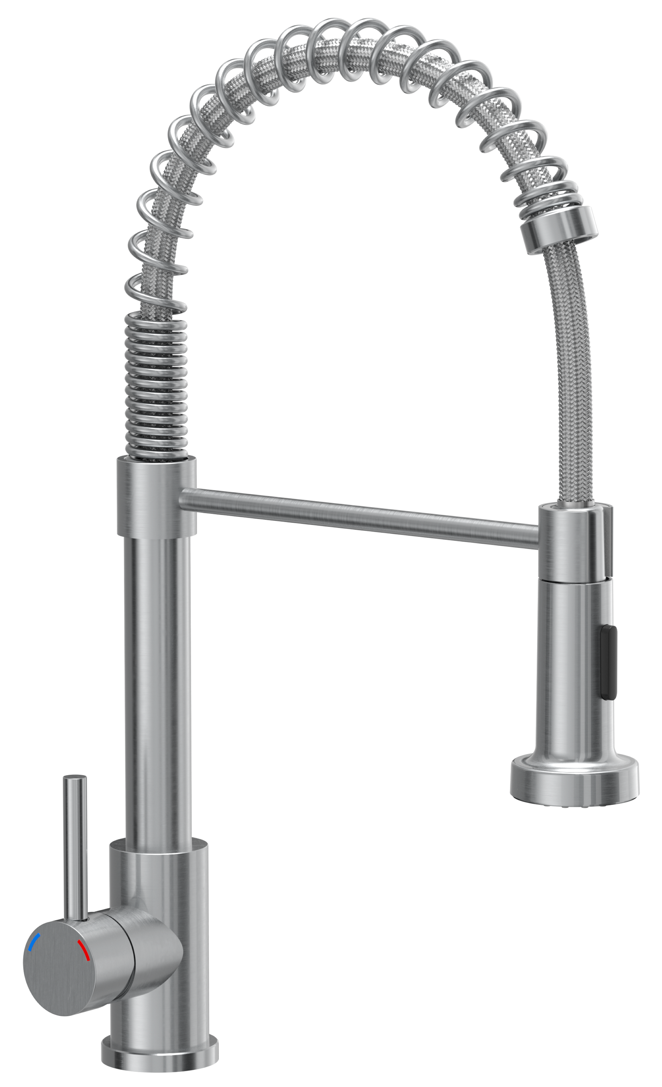 Bateria kuchenna z elastyczną wylewką 44,4 cm Esme Stal Szczotkowana Quadron