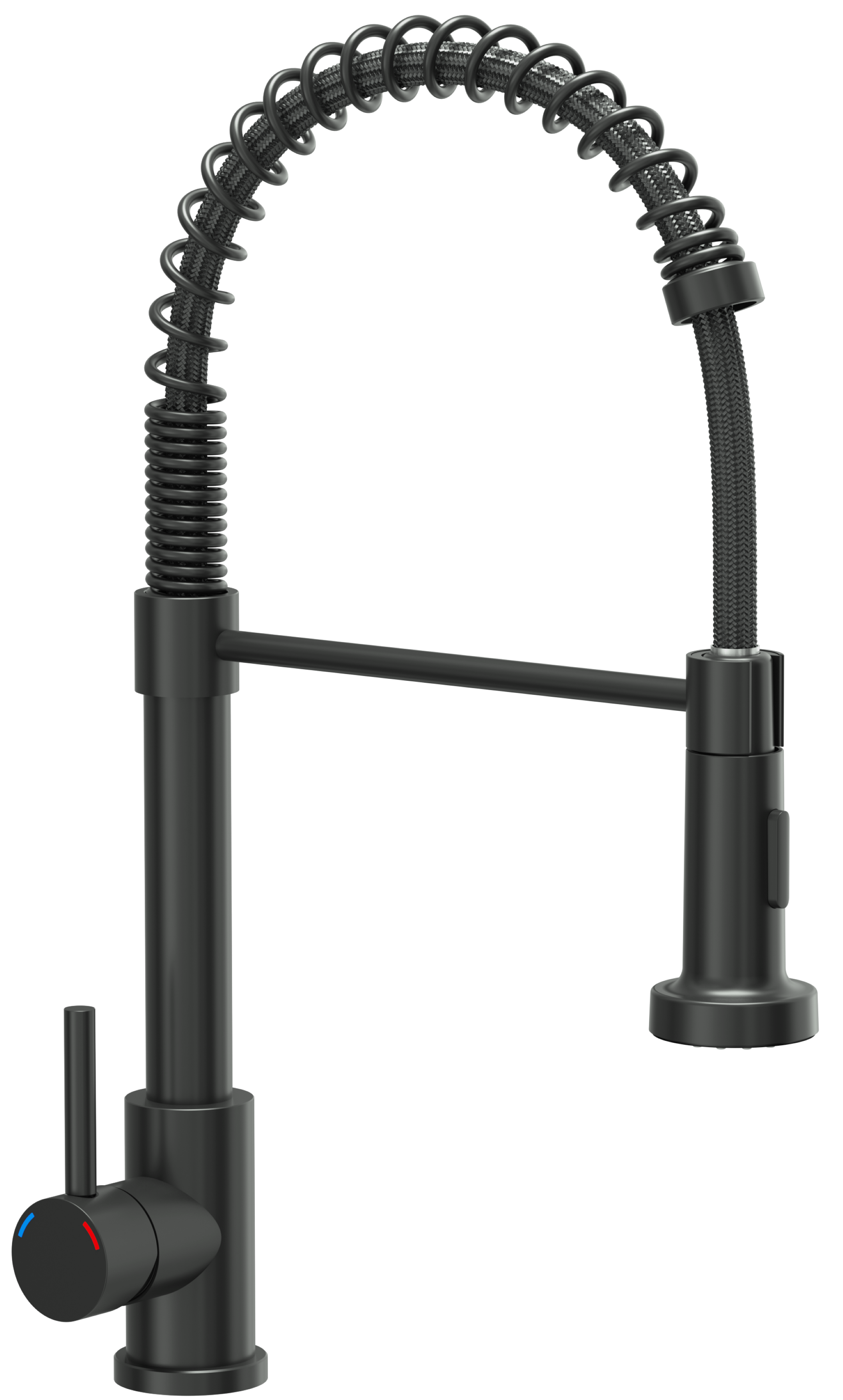 Bateria kuchenna z elastyczną wylewką 44,5 cm Esme Czarna matowa Quadron