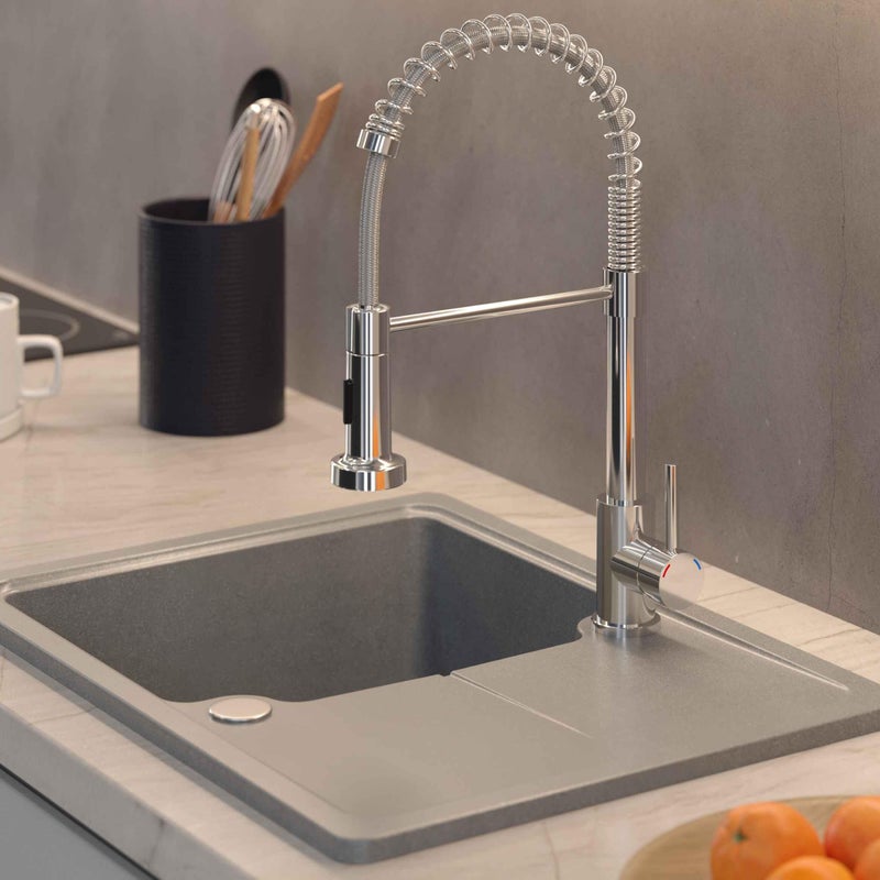 Bateria kuchenna z elastyczną wylewką 44,5 cm Esme Chrom Quadron