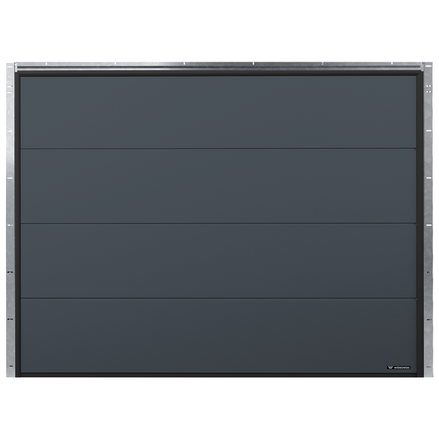Brama garażowa segmentowa z napędem Nobla 2500x2250 mm antracytowa Wiśniowski