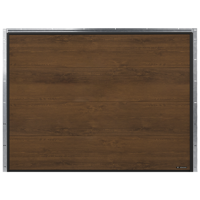 Brama garażowa segmentowa z napędem Nobla Orzech 2500x2250 mm Wiśniowski