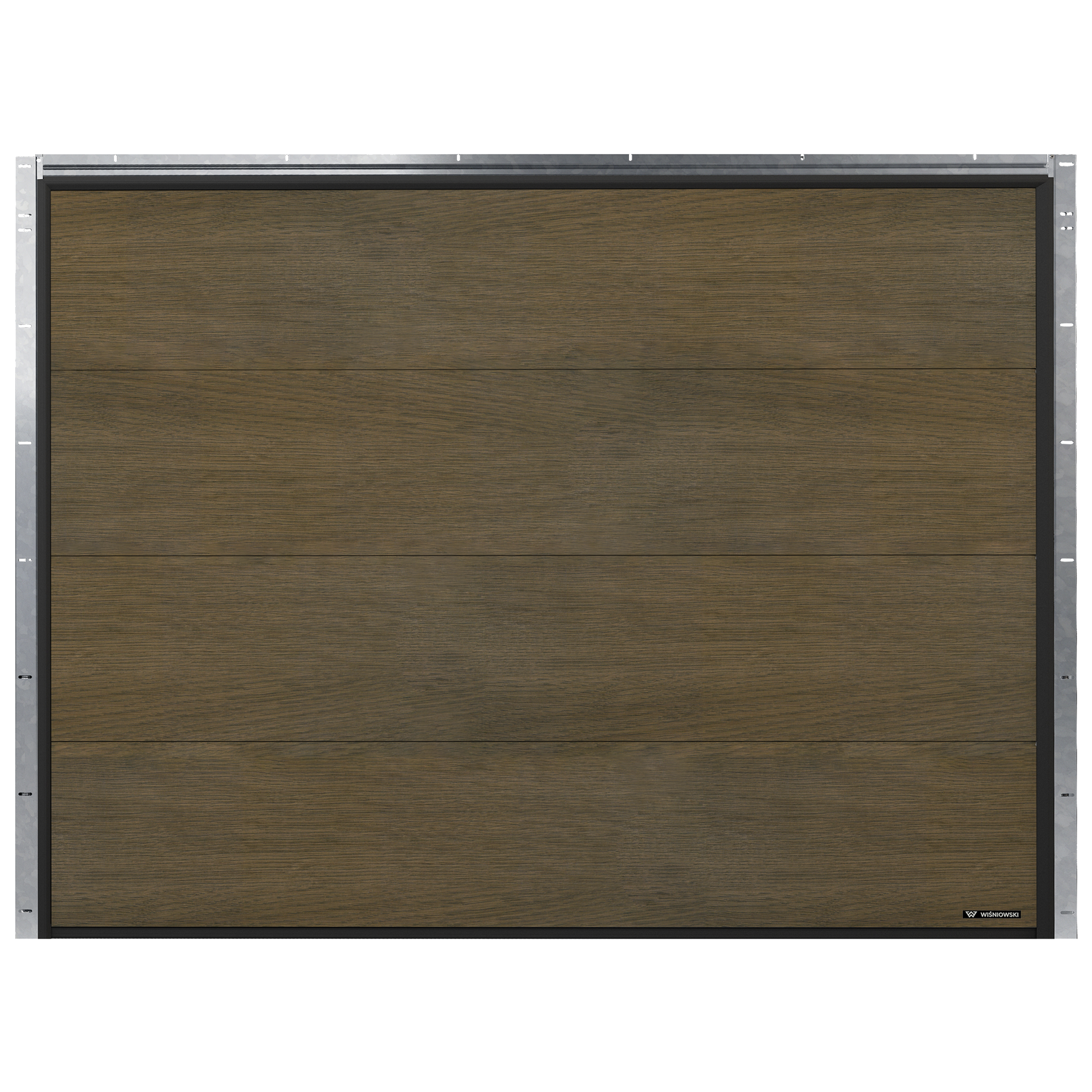 Brama garażowa segmentowa z napędem Nobla Dąb Toffee 2500x2250 mm Wiśniowski