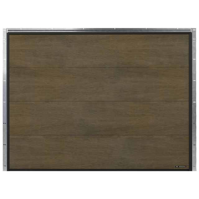 Brama garażowa segmentowa z napędem Nobla Dąb Toffee 2500x2250 mm Wiśniowski