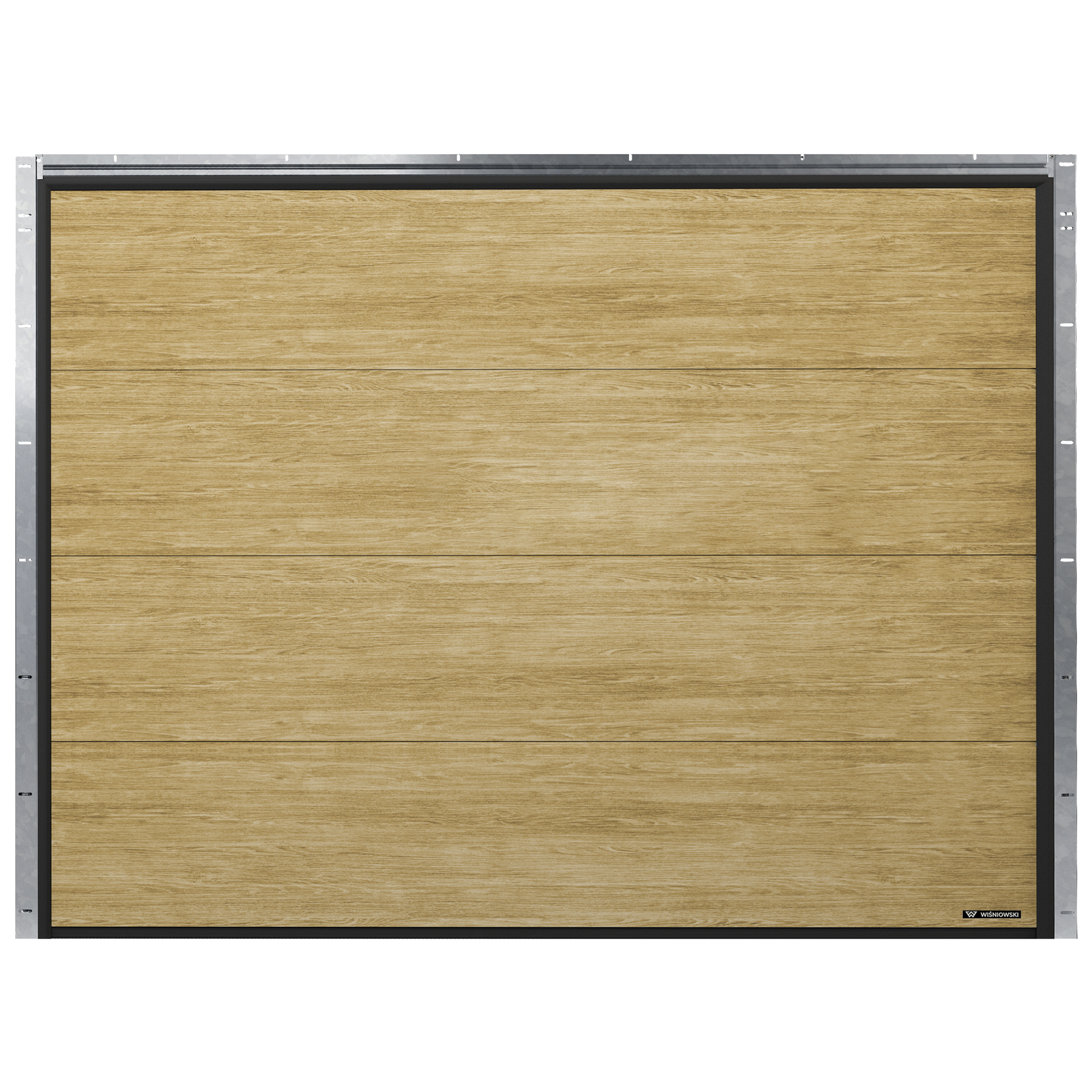 Brama garażowa segmentowa z napędem Nobla Dąb Malt 2500x2250 mm Wiśniowski