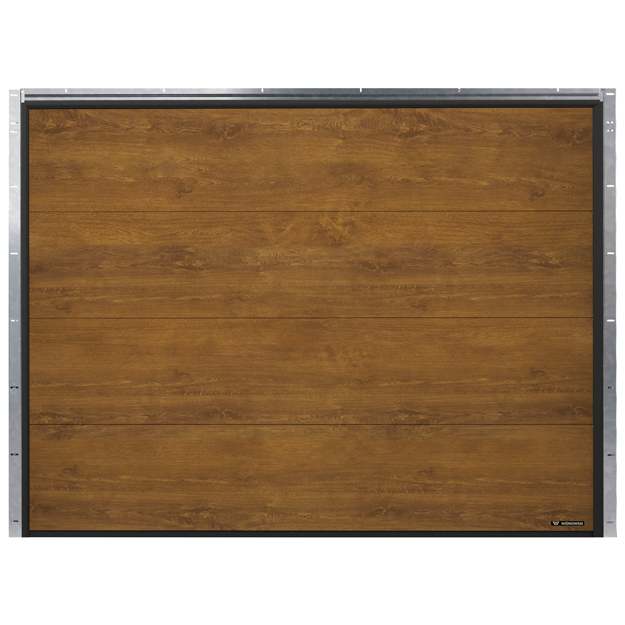 Brama garażowa segmentowa z napędem Nobla Złoty Dąb 2500x2250 mm Wiśniowski