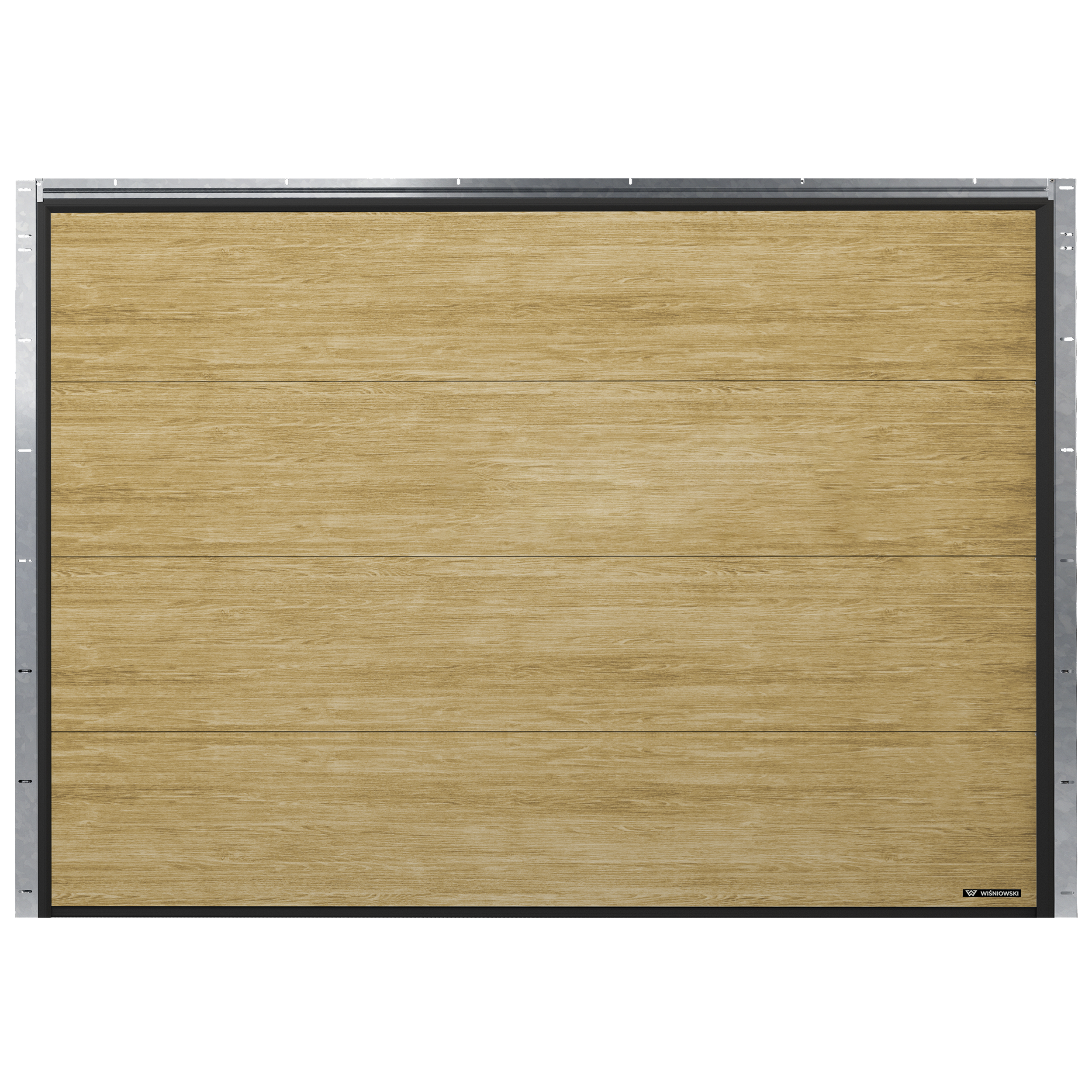 Brama garażowa segmentowa z napędem Nobla Dąb Malt 2500x2125 mm Wiśniowski