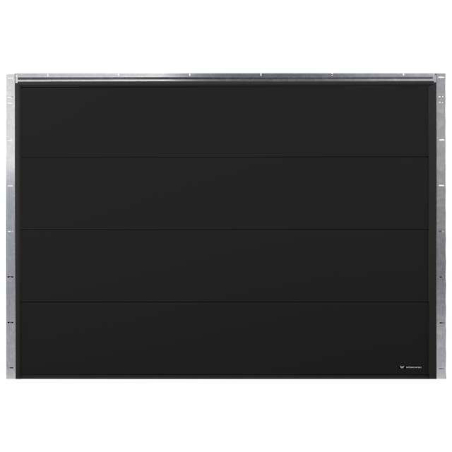 Brama garażowa segmentowa z napędem Nobla Czarna 2500x2125 mm Wiśniowski