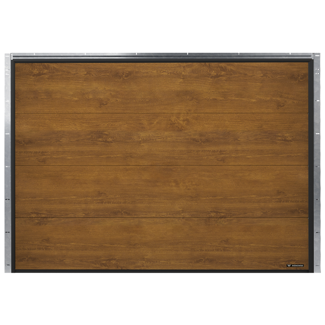Brama garażowa segmentowa z napędem Nobla Złoty dąb 2500x2125 mm Wiśniowski