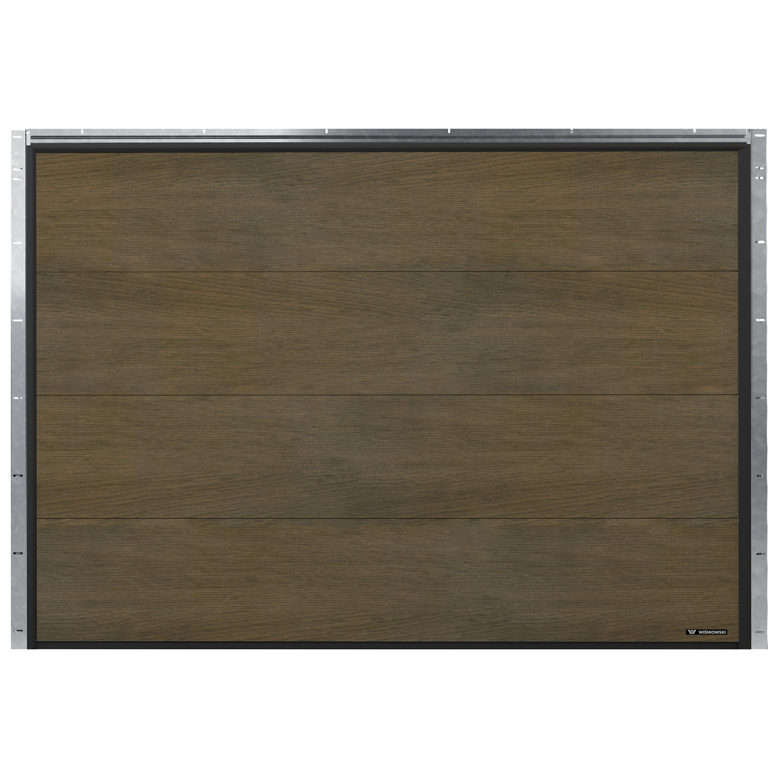Brama garażowa segmentowa z napędem Nobla Dąb Toffee 2500x2125 mm Wiśniowski