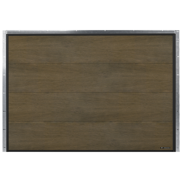 Brama garażowa segmentowa z napędem Nobla Dąb Toffee 2500x2125 mm Wiśniowski