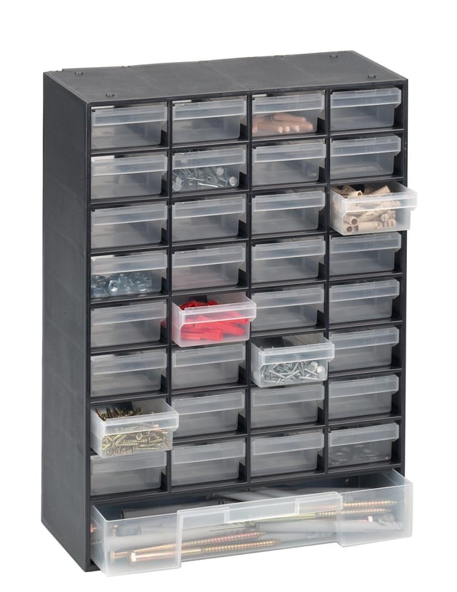 Organisateur de stockage de petites pièces ALLIT, l.30.5 x H.13.5 x P.41.5 cm