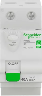 Interrupteur différentiel 2 pôles 40A 30mA Type AC Resi9 XE, SCHNEIDER ELECTRIC - 2