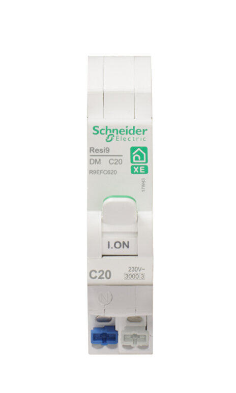 Disjoncteur modulaire 20A courbe C Resi9 XE, SCHNEIDER ELECTRIC
