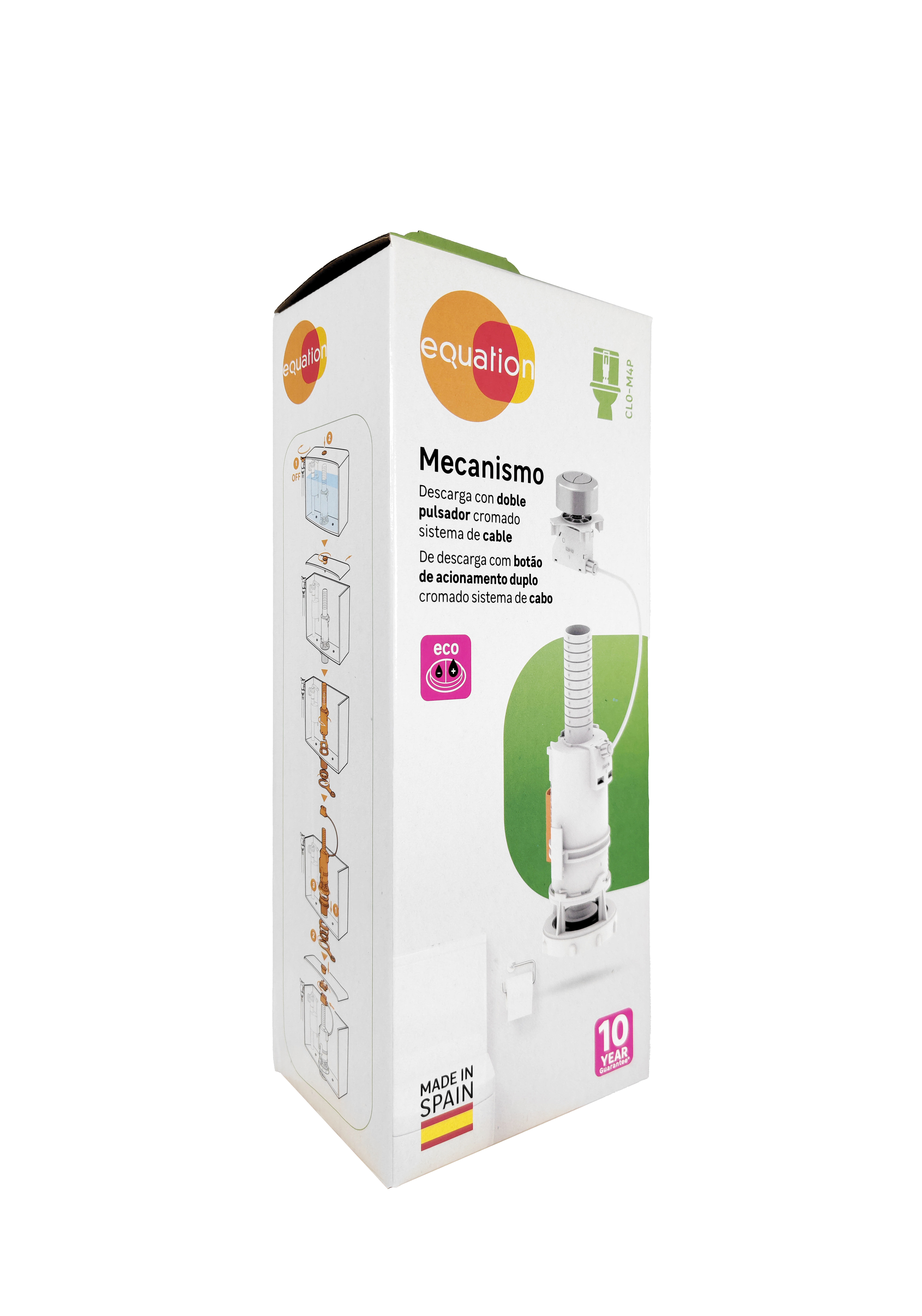 Descargador cable EQUATION doble pulsador 3/6l - 4