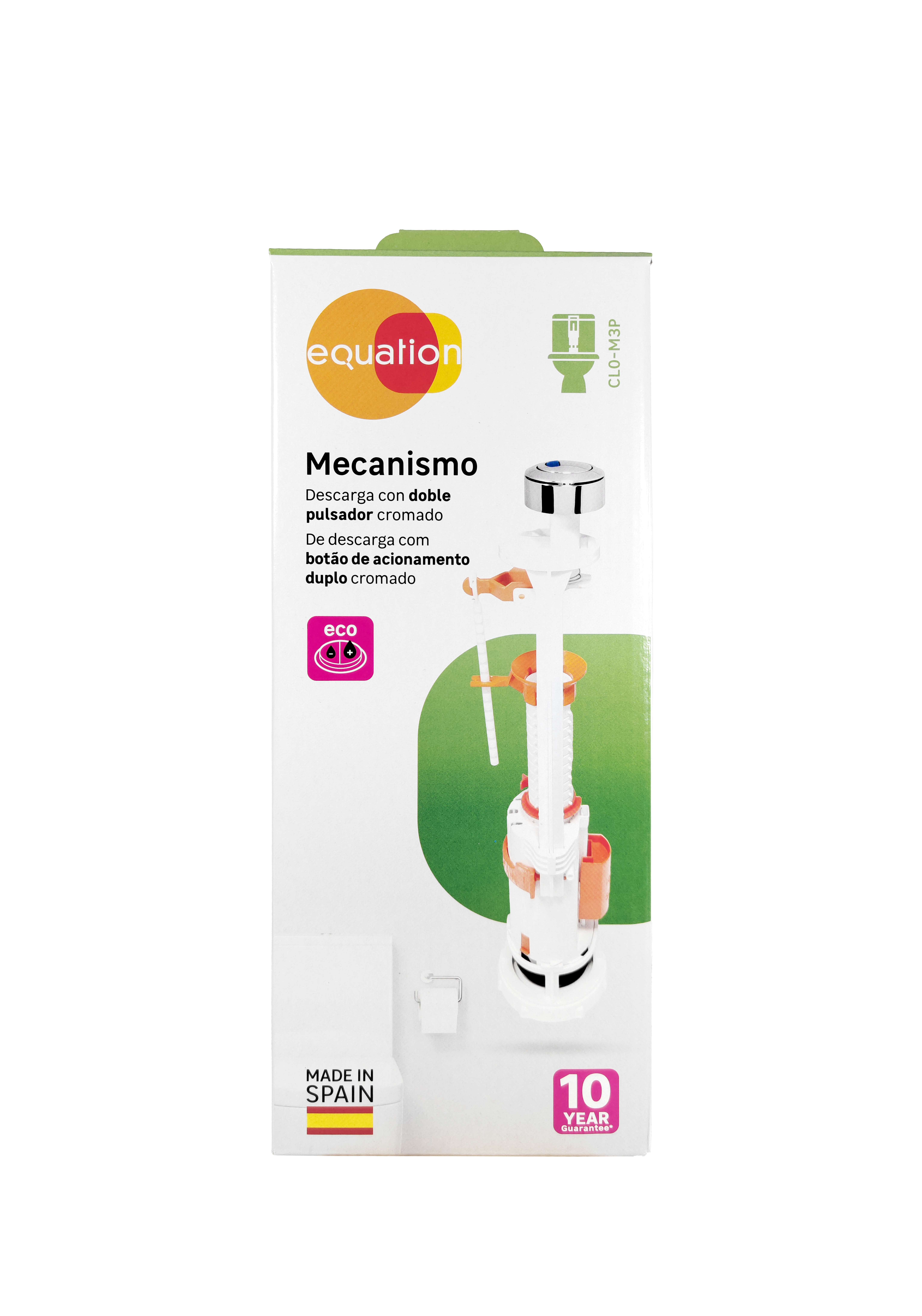 Valvula descarga dupla 3-6 lt Equation - 9