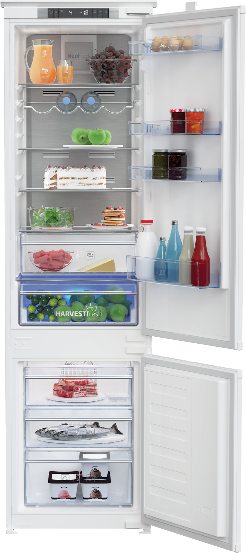 Frigorífico beko bcna306e4sn de 54x193.5x54.5cm litros clase e