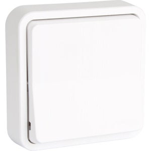 Interrupteur va-et-vient étanche Mureva Styl, SCHNEIDER ELECTRIC, blanc Leroy Merlin Les bons plans des petits projets avant l'été