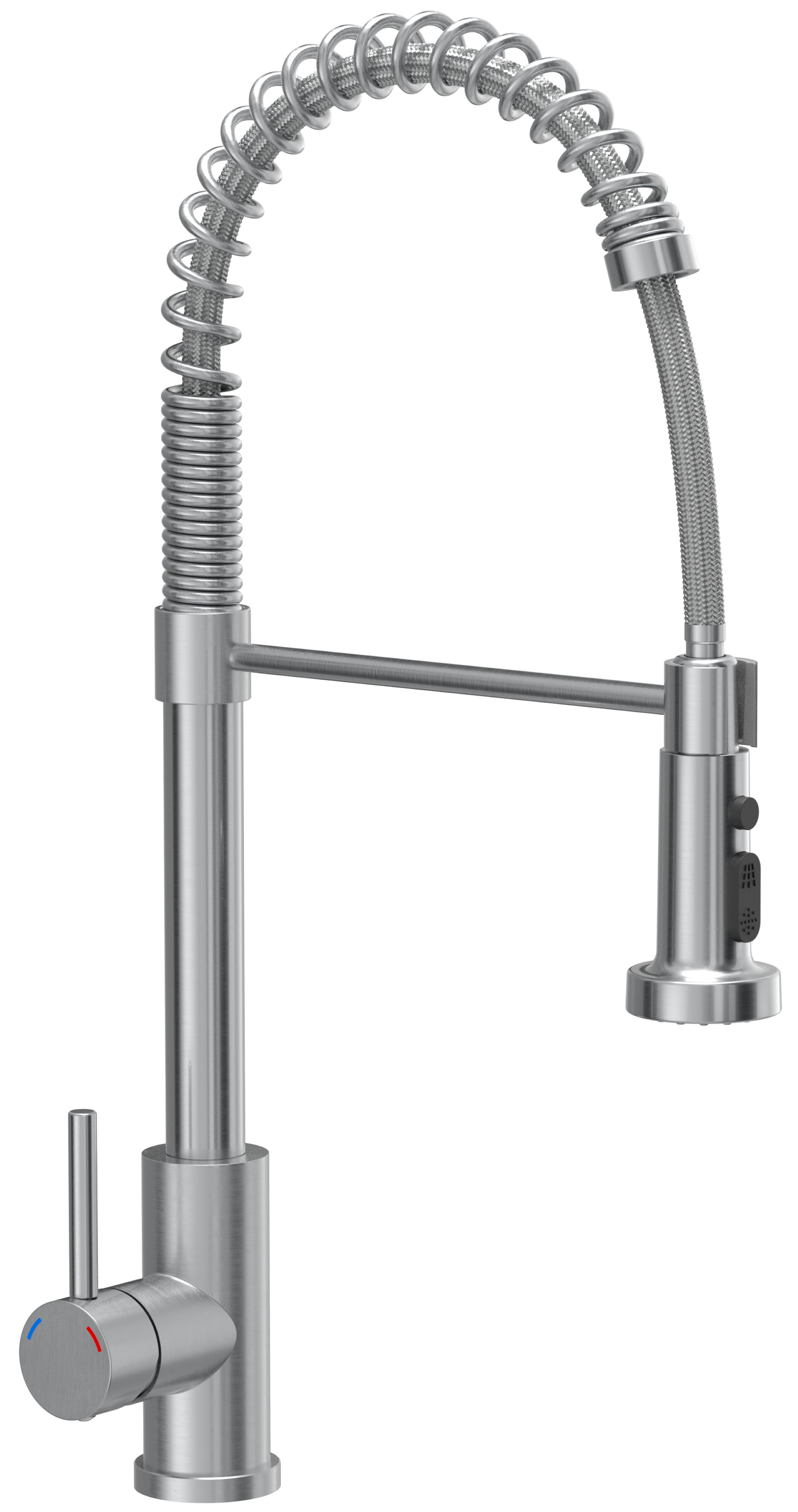 Bateria kuchenna z elastyczną wylewką 52,4 cm Marissa Stal Szczotkowana Quadron