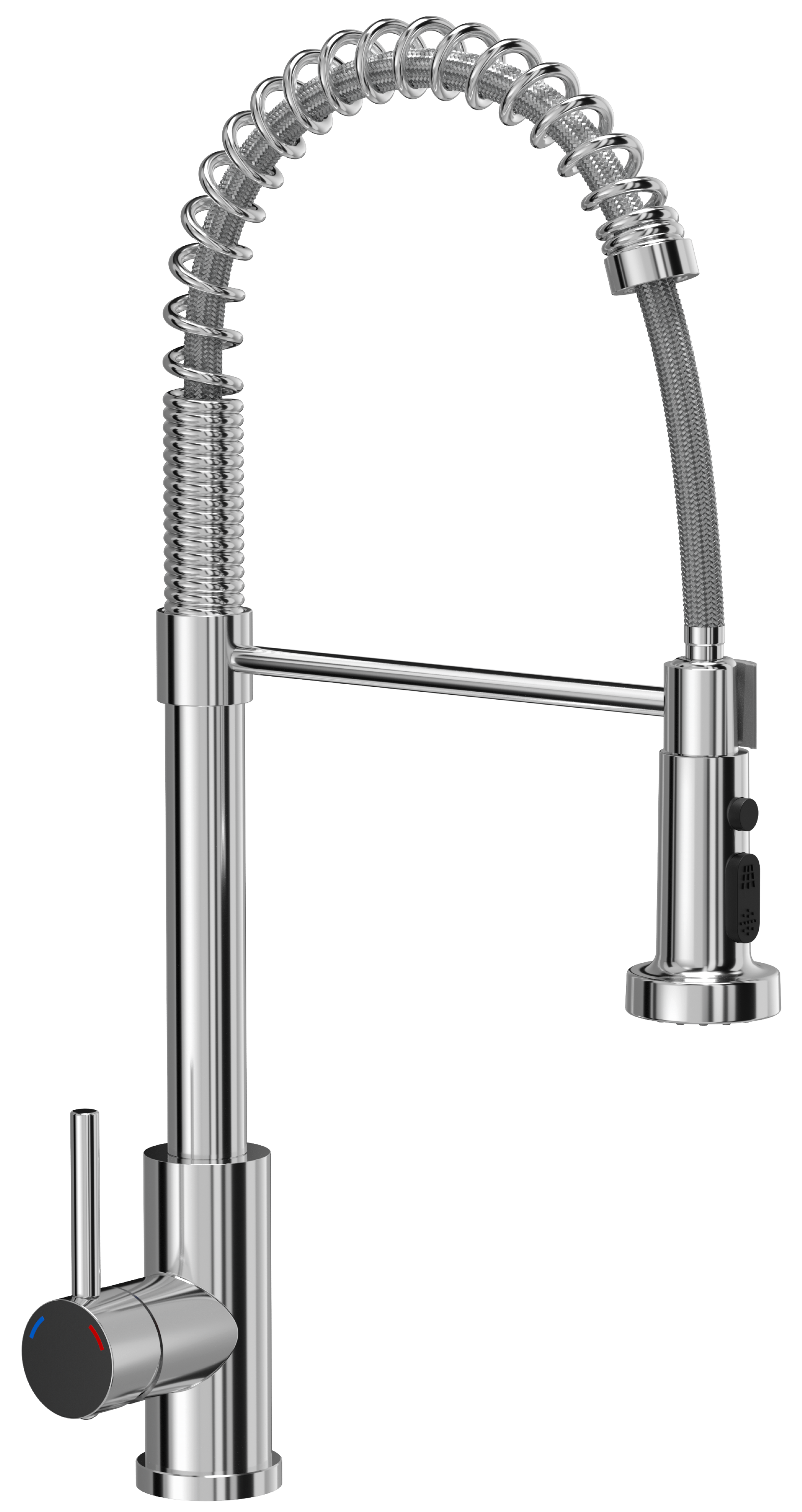 Bateria kuchenna z elastyczną wylewką 52,4 cm Marissa Chrom Quadron