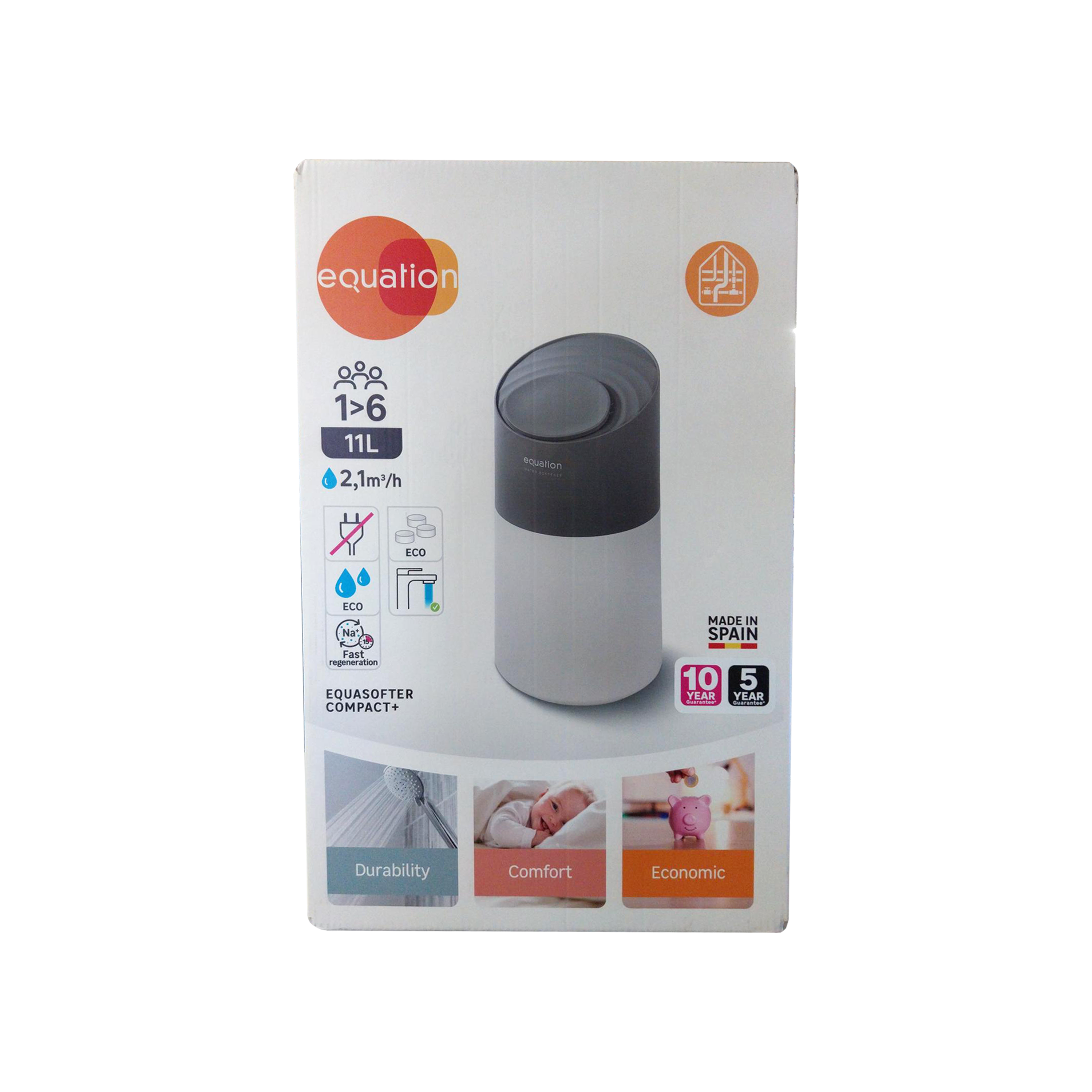 Addolcitore d'acqua EQUATION EQUASOFTER COMPACT volumetrico 11 Lt 2.5 m/h per più di 5 persone - 12