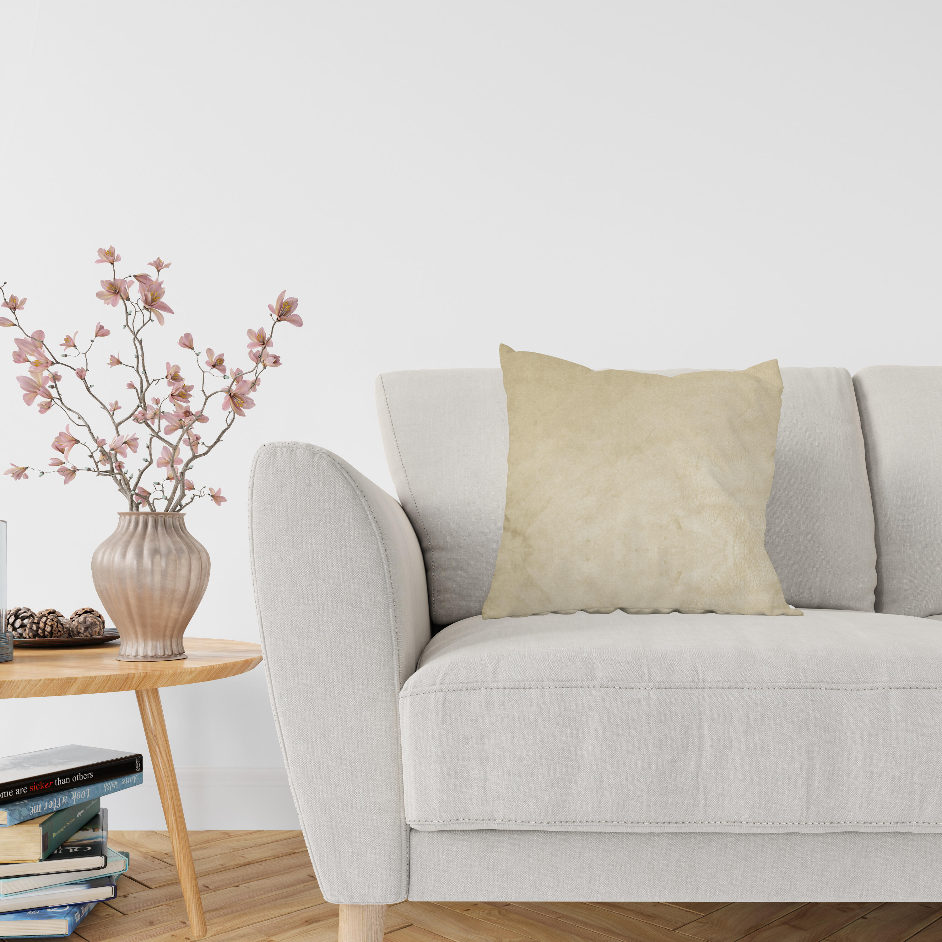 Cuscino Velus beige 50 x 50 cm - 2