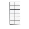 Anta per porta scorrevole 12V trasparente in alluminio nero L 96 x H 220 cm reversibile