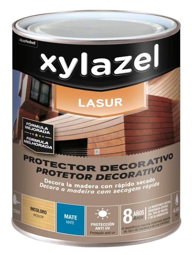LASUR EXTERIOR AQUOSO MATE XYLAZEL 750ML INCOLOR