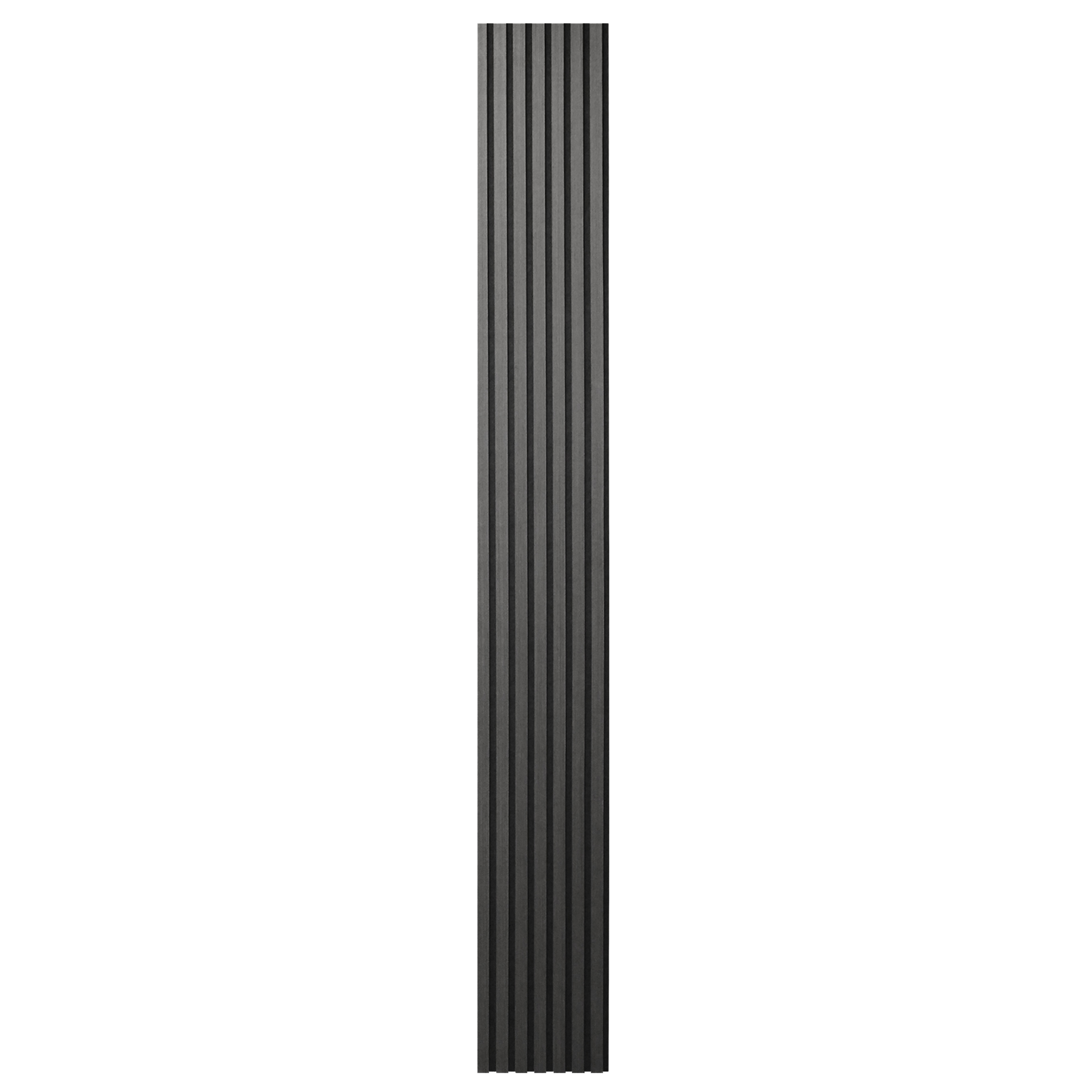 Panele ścienne 3D Lamel na czarnym filcu Inari 260x30 cm Ciemne Drewno 7 lameli 5 sztuk