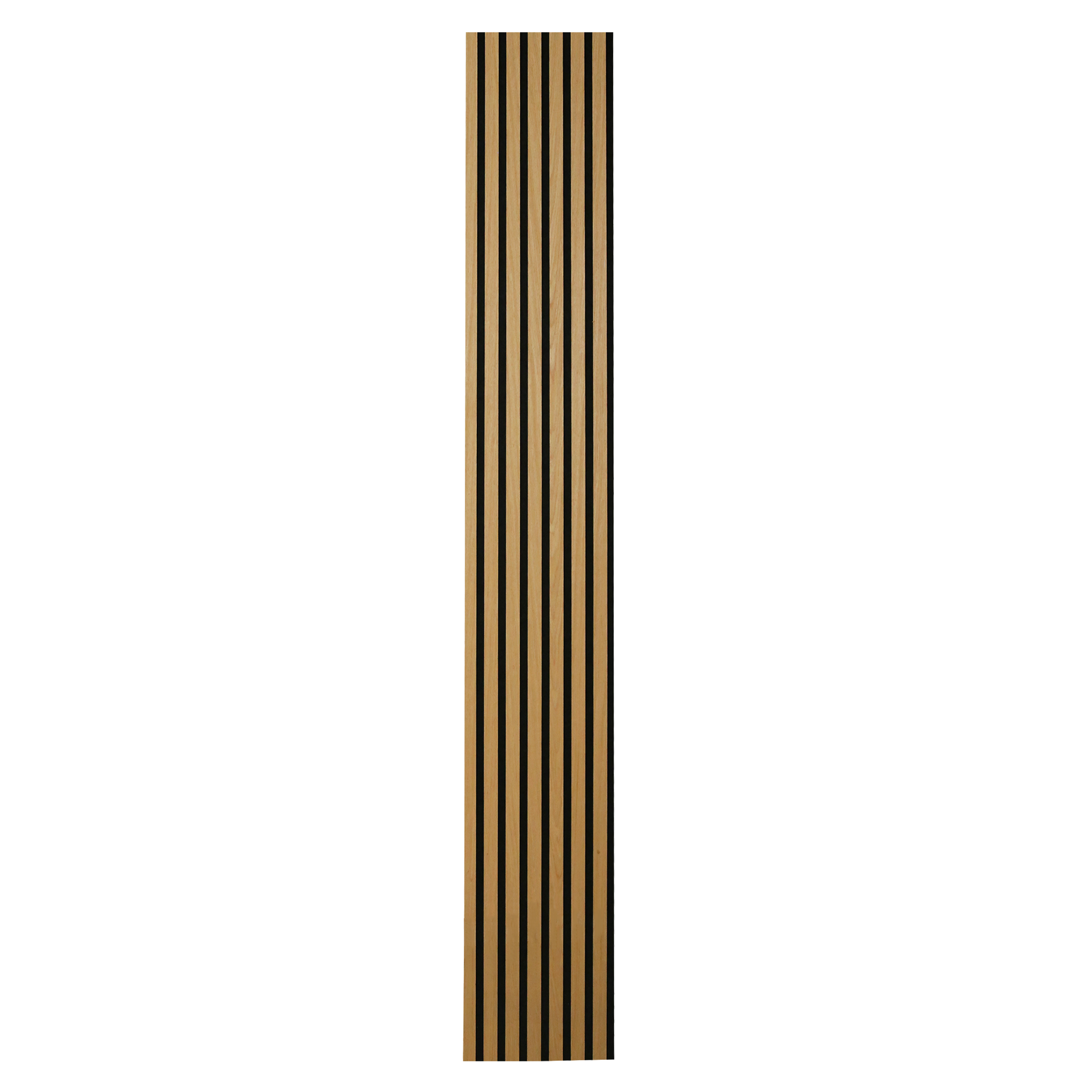 Panele ścienne 3D Lamel na czarnym filcu Inari 260x30 cm Dąb 7 lameli 5 sztuk