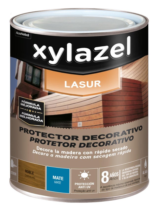 LASUR EXTERIOR AQUOSO MATE XYLAZEL 750ML CARVALHO