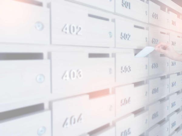 bloc boites aux lettres blanches