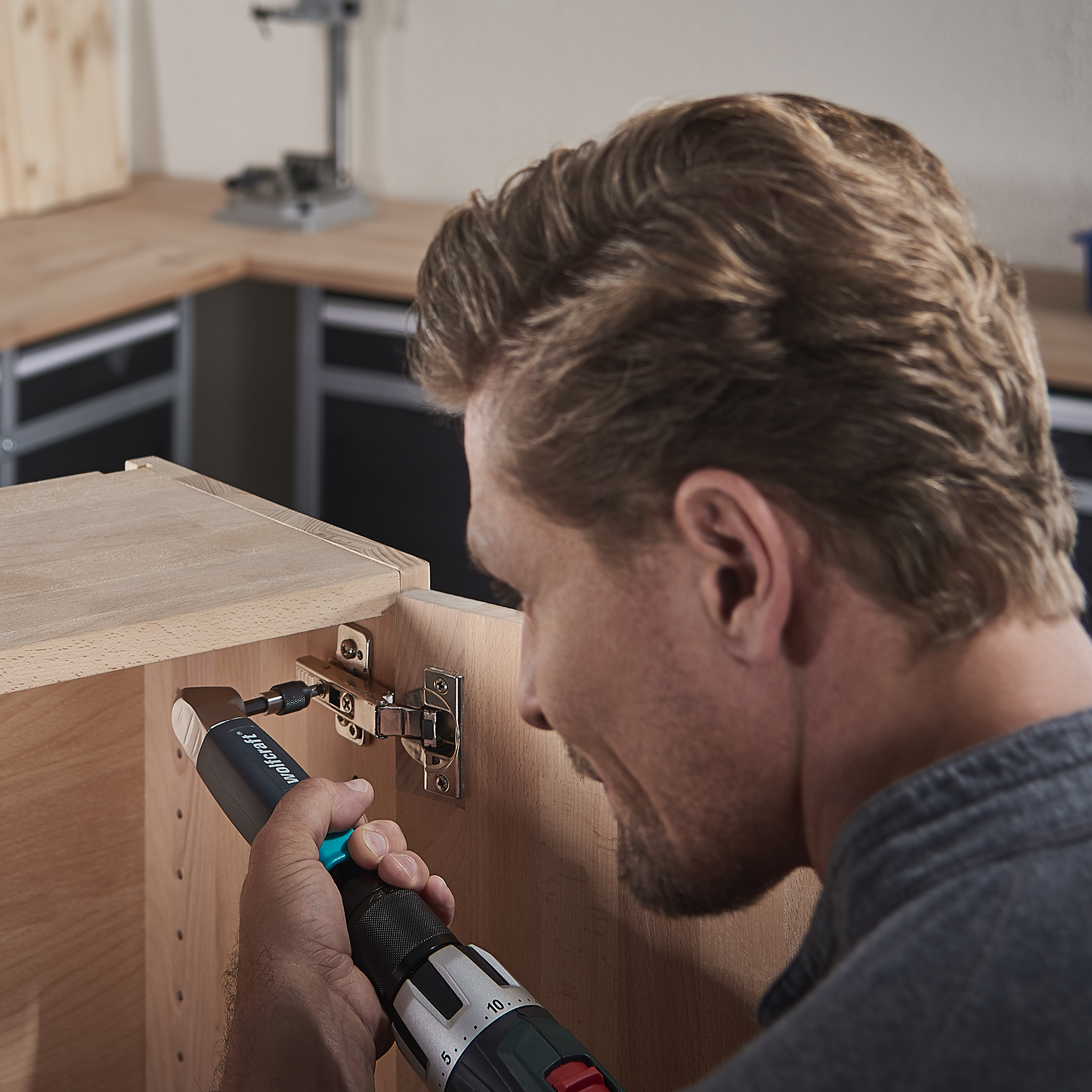 Renvoi d'angle 36 mm 6 pans WOLFCRAFT 4688000 + embout 25 mm - 4