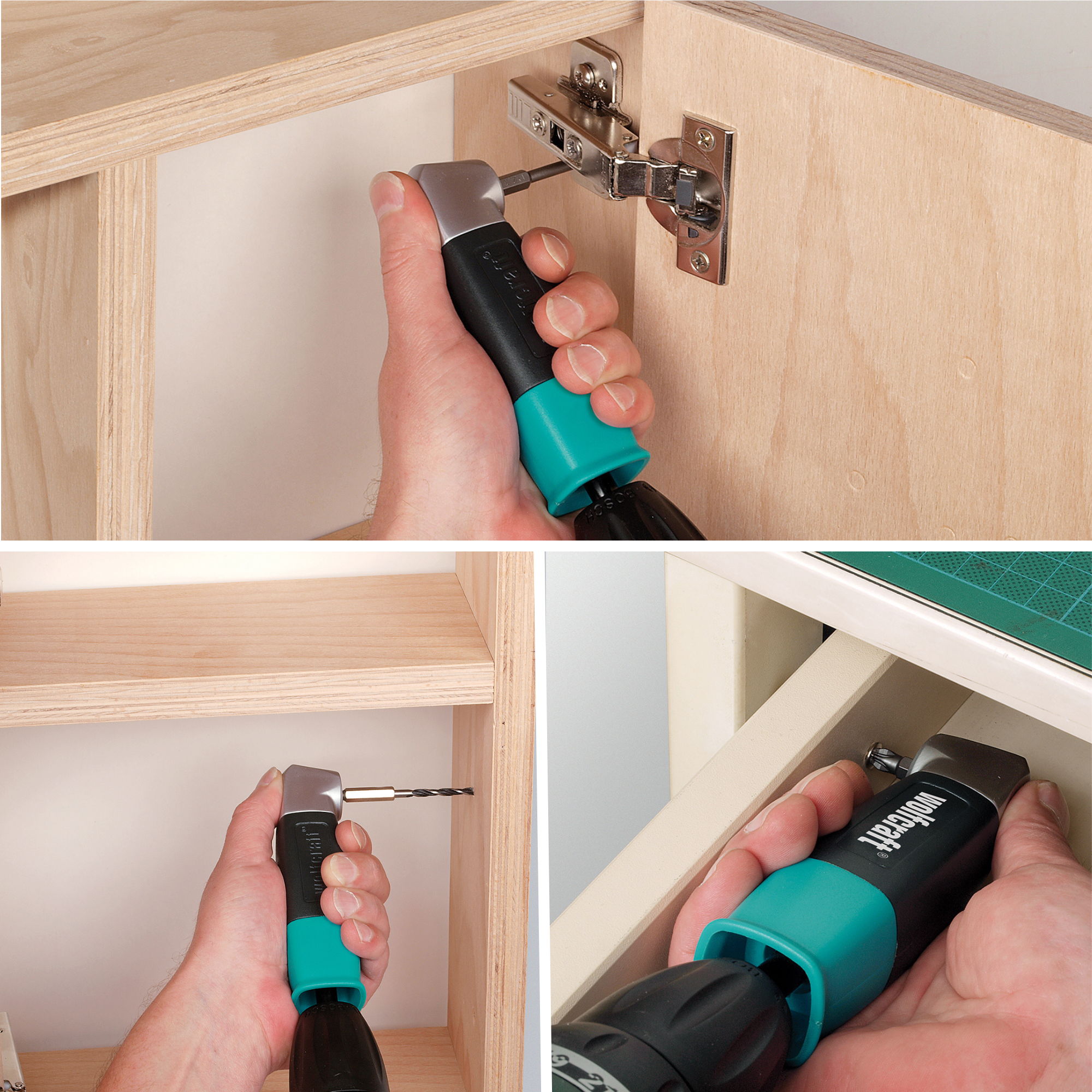 Renvoi d'angle 36 mm 6 pans WOLFCRAFT 4688000 + embout 25 mm - 3